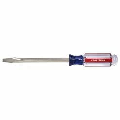 Flash Sale ✔️ CRAFTSMAN Steel Flat Blade Screwdriver - 5/16" x 6" - Blue/Red 🎉