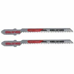 Cheapest ❤️ Craftsman T-Shank Scroll Jigsaw Blades - 3 1/4-in L - 12-TPI - High-Carbon Steel - 2 Per Pack 🌟