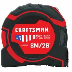 Deals ⌛ CRAFTSMAN PRO-LOCK Measuring Tape - 1.25'' x 26' - Black/Red ⭐