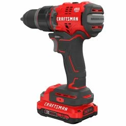 New 🛒 Craftsman 🔨 Hammer Drill - 20-Volt - 2 Speed - LED Light 👍 -CRAFTSMAN Sales 2022 00277091e L