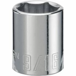 Outlet ⌛ Craftsman 6-Point Shallow Socket - Steel - 3/8-in Drive x 9/16-in 👍