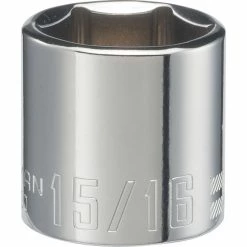 Deals 🎁 Craftsman 6-Point SAE Socket - Steel - 15/16-in x 3/8-in Drive 👏