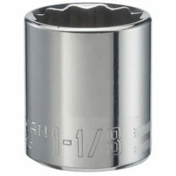 Hot Sale 🧨 Craftsman SAE 12-Point Shallow Socket - Steel - Drive 1 1/8-in x 1/2-in 😍