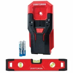 New 🎉 Craftsman Stud Sensor and Level - Red - Plastic and Metal - 3/4-in ⌛