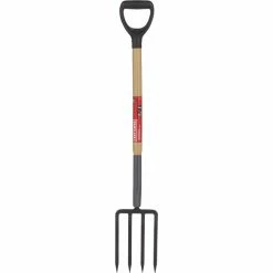 Promo ❤️ Craftsman 4-Tine Spading Fork - Tempered Steel - 11-in x 7.5-in 🥰