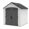 Hot Sale 🎁 Craftsman Garden Shed - Peppercorn Trim - 7-ft L x 7-ft W - Gable - Resin 👏