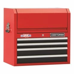 Budget 🌟 CRAFTSMAN Tool Chest - 4 Drawers - 26" x 16" x 24.5" - Red and Black ❤️