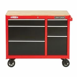 Best deal 🎁 CRAFTSMAN Workbench - 6 Drawers - 41" x 18" x 34" - Red and Black 🔔