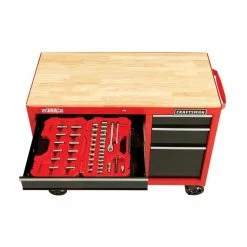 Best deal 🎁 CRAFTSMAN Workbench - 6 Drawers - 41" x 18" x 34" - Red and Black 🔔 -CRAFTSMAN Sales 2022 16765009c L