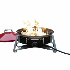Hot Sale 🔥 Craftsman Portable Lightweight Fire Pit - Red - 65,000-BTU - Impulse Ignition - 27-in L x 22 19/64-in W x 15-in H 🎉 -CRAFTSMAN Sales 2022 20555052c L