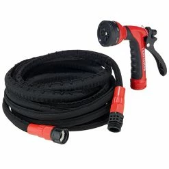 Best Pirce 😀 CRAFTSMAN Expanding Garden Hose - 50' - Black and Red 🎉