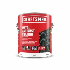 Best deal 🎁 Craftsman 3.78-L White Semi-Gloss Metal Antirust 🧥 Coating 😀